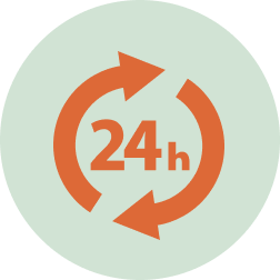 24時間以内お急ぎ対応