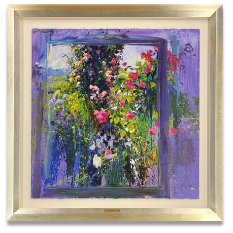 リャド　ジヴェルニーの薔薇　直筆サイン版画