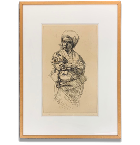 小磯良平「白川女」買取実績｜【公式】美術品・絵画買取センター