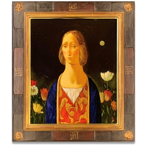 吉岡一 油彩画 8号 生々しく