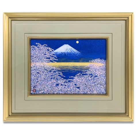 富士に光る海