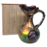 アールヌーボー陶花瓶