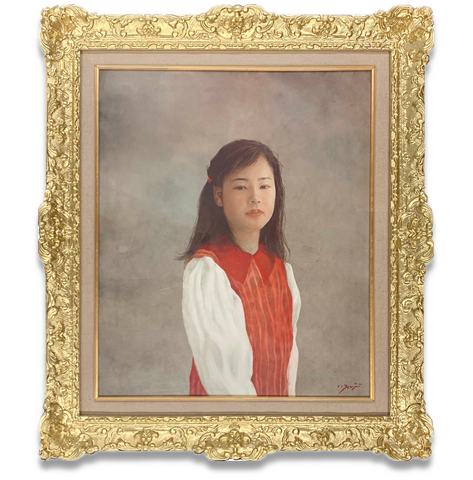 藤井勉 「ショール②」 12/25 リトグラフ 日本の洋画家 秋田県出身 しまへ