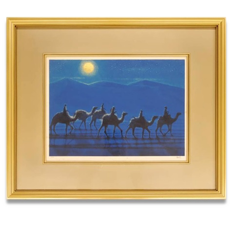 平山郁夫「敦煌月光」買取実績 | 美術品・絵画買取センター 