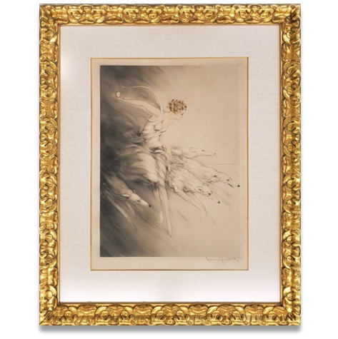 ルイ・イカール限定版・アールデコ/秋冷え、希少な額装用画集より  