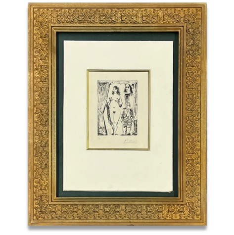 ピカソpicasso、鳥籠、希少画集画、新品高級額、額装付、状態良好  