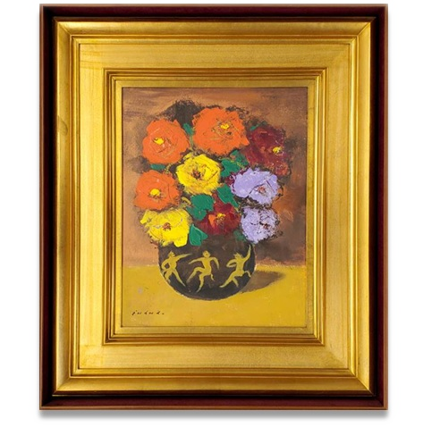 福沢一郎「花」買取実績 | 美術品・絵画買取センター