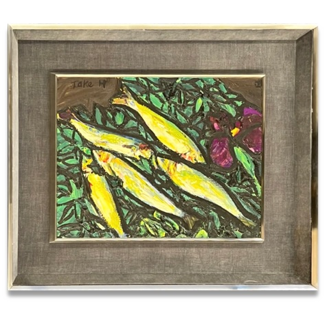 林武「鮎」買取実績 | 美術品・絵画買取センター