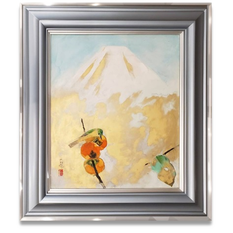 堅山南風、 朝の月 香ばしくっ 、希少な額装用画集より、美品、新品 