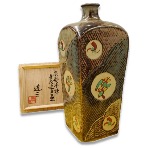人間国宝】島岡達三 象嵌赤繪 草花文皿 - メルカリ - 工芸品