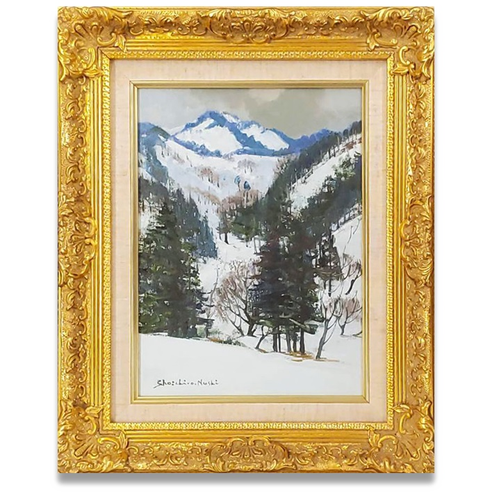 【作者不明】　塗師祥一郎　の物だと思います。　「白原」　1971年　油彩　絵　油絵　整理品 Yahoo!オークション -「塗師祥一郎」(絵画) (美術品)の落札相場・落札価格