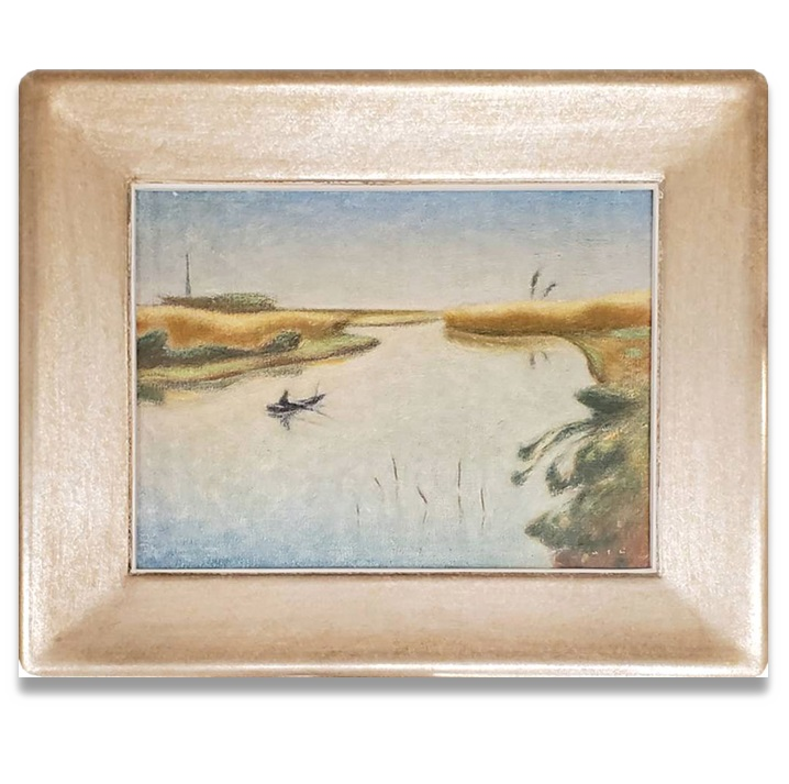 牛島憲之、 外房 大きかっ 、希少な大判額装用画集より、新品額装付  