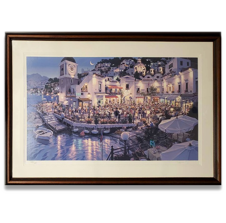 笹倉鉄平「カフェ・ベラノッテ」買取実績｜美術品・絵画買取センター