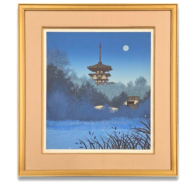 千住博「薬師寺月下」