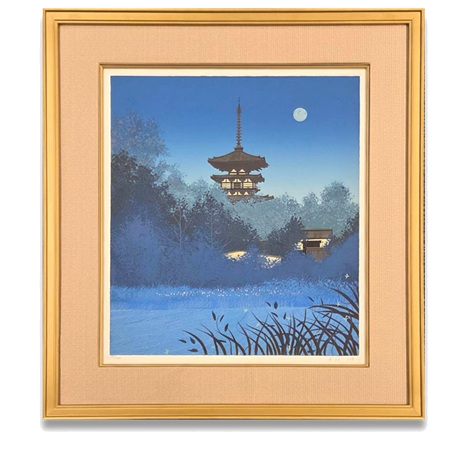 千住博「薬師寺月下」