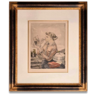 藤田嗣治 魅せられたる河より・お針子娘