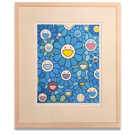 村上隆「花好財旺 ラピスラズリブルー」買取実績｜美術品・絵画買取 
