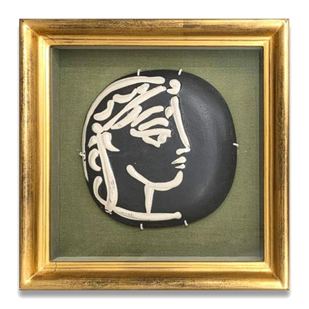 ピカソ　ジャクリーヌの横顔　セラミック