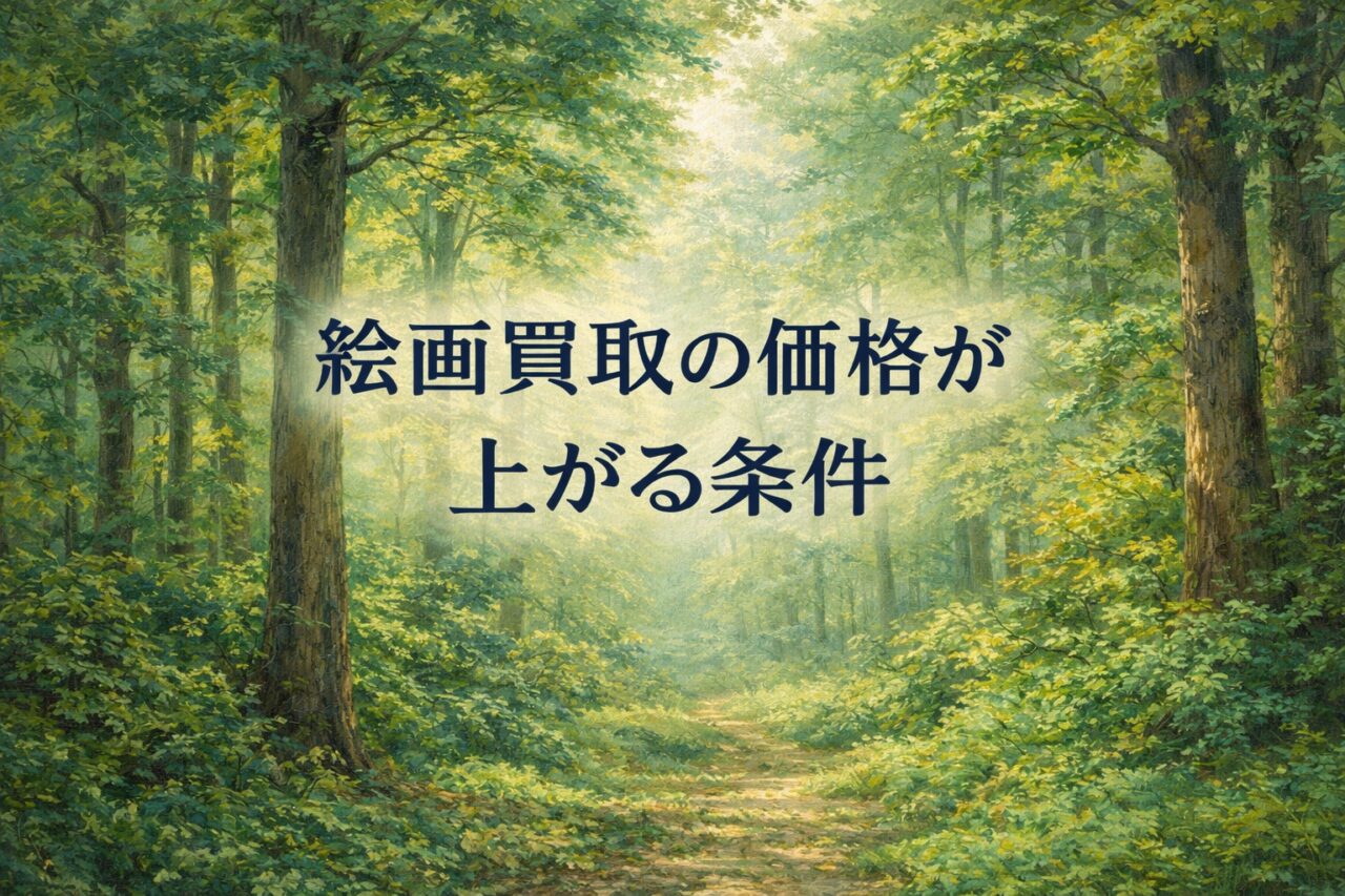絵画買取の価格が上がる条件｜サイズ・技法・モチーフの影響