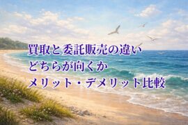 買取と委託販売の違い。どちらが向くかメリット・デメリット比較