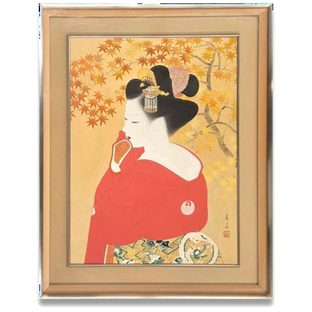立石春美「霜月」買取実績｜美術品・絵画買取センター
