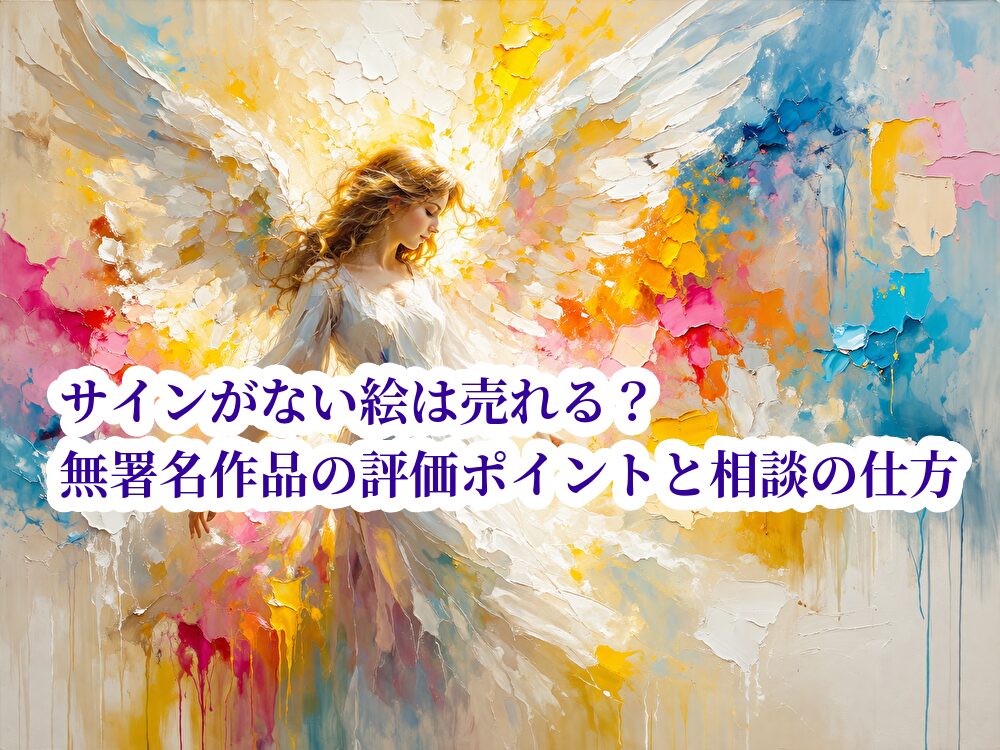 サインがない絵は売れる？無署名作品の評価ポイントと相談の仕方