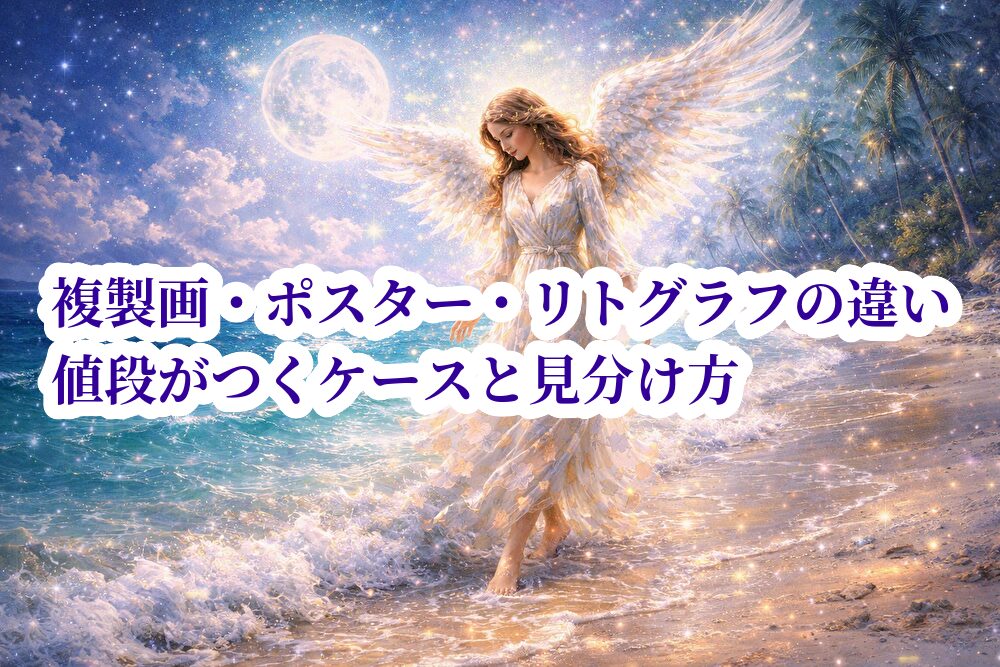 複製画・ポスター・リトグラフの違い|値段がつくケースと見分け方