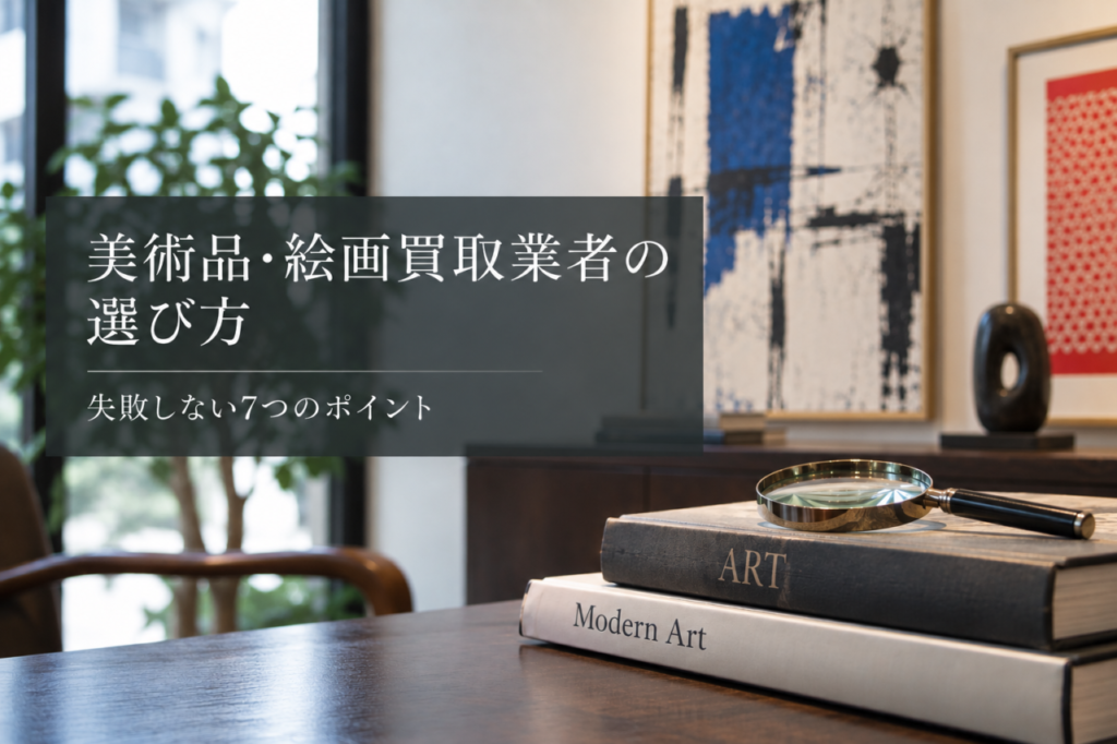 美術品・絵画買取業者の選び方を解説する記事のイメージ